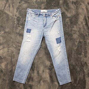 Abercrombie & Fitch Super Skinny High Rise Crop Capri Skinny